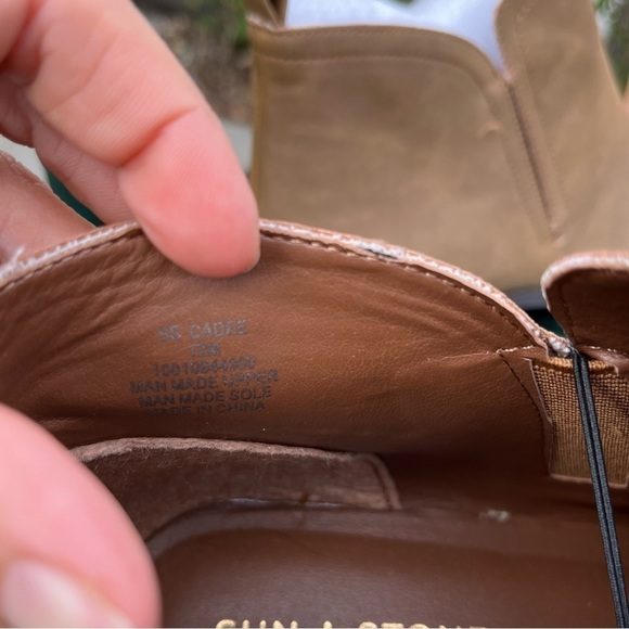 Sun + stone cadee vegan leather booties nwot - Picture 7 of 7